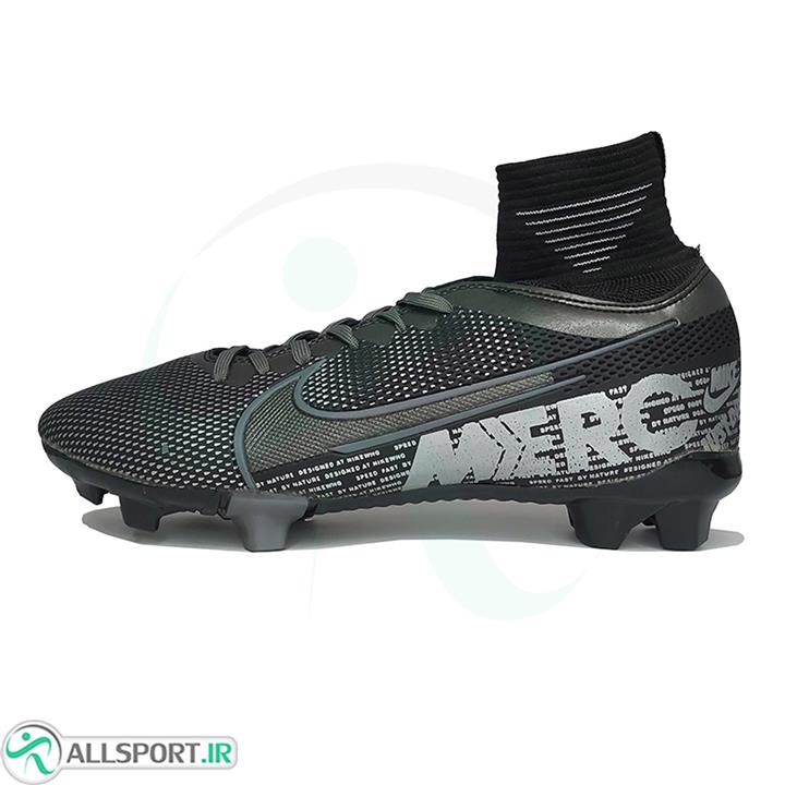 کفش فوتبال نایک مرکوریال طرح اصلی  Nike Mercurial Black Silver